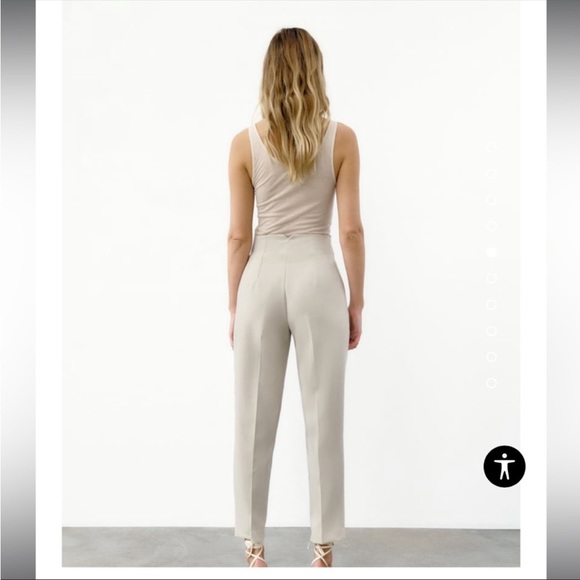 NWT ZARA HIGH WAISTED PANTS - Picture 6 of 6